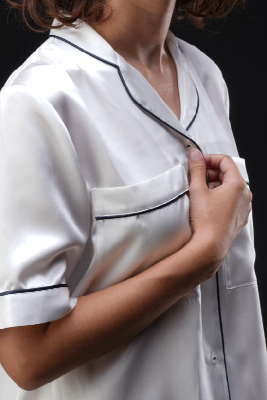 Pigiama Corto Donna 100% Seta 22 Momme