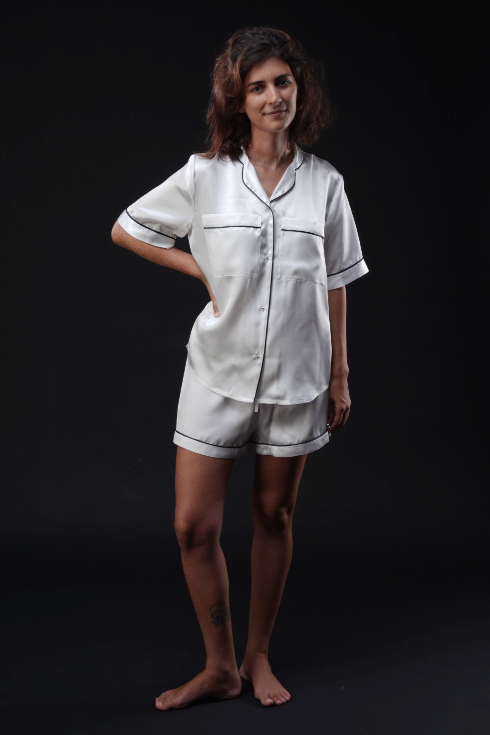 Pigiama Corto Donna 100% Seta 22 Momme
