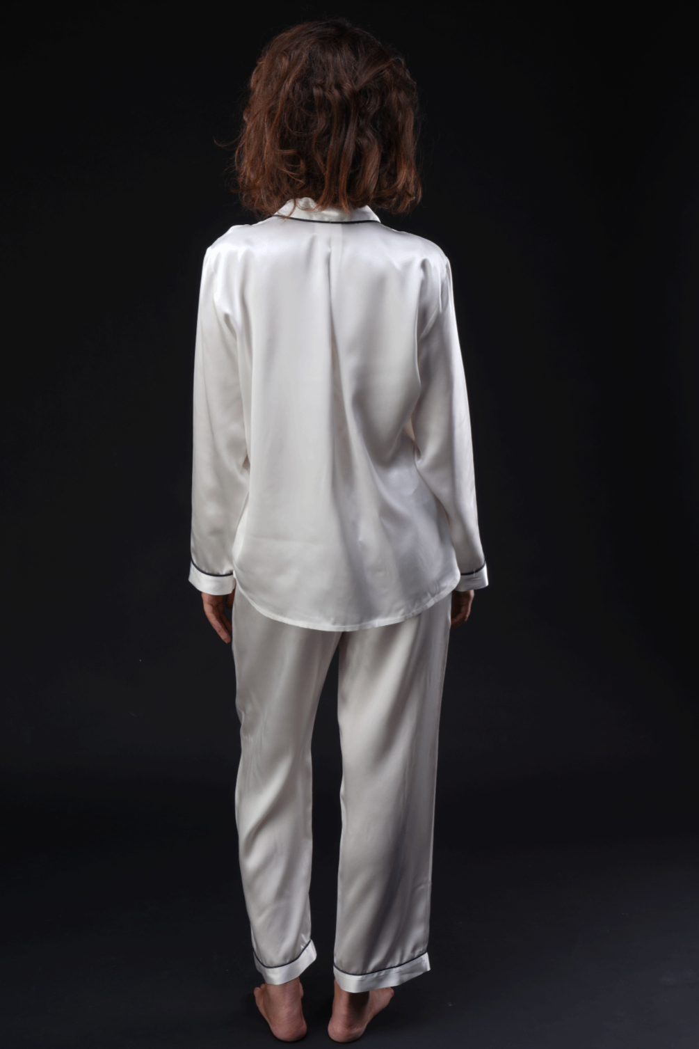 Pigiama Lungo Donna 100% Seta 22 Momme