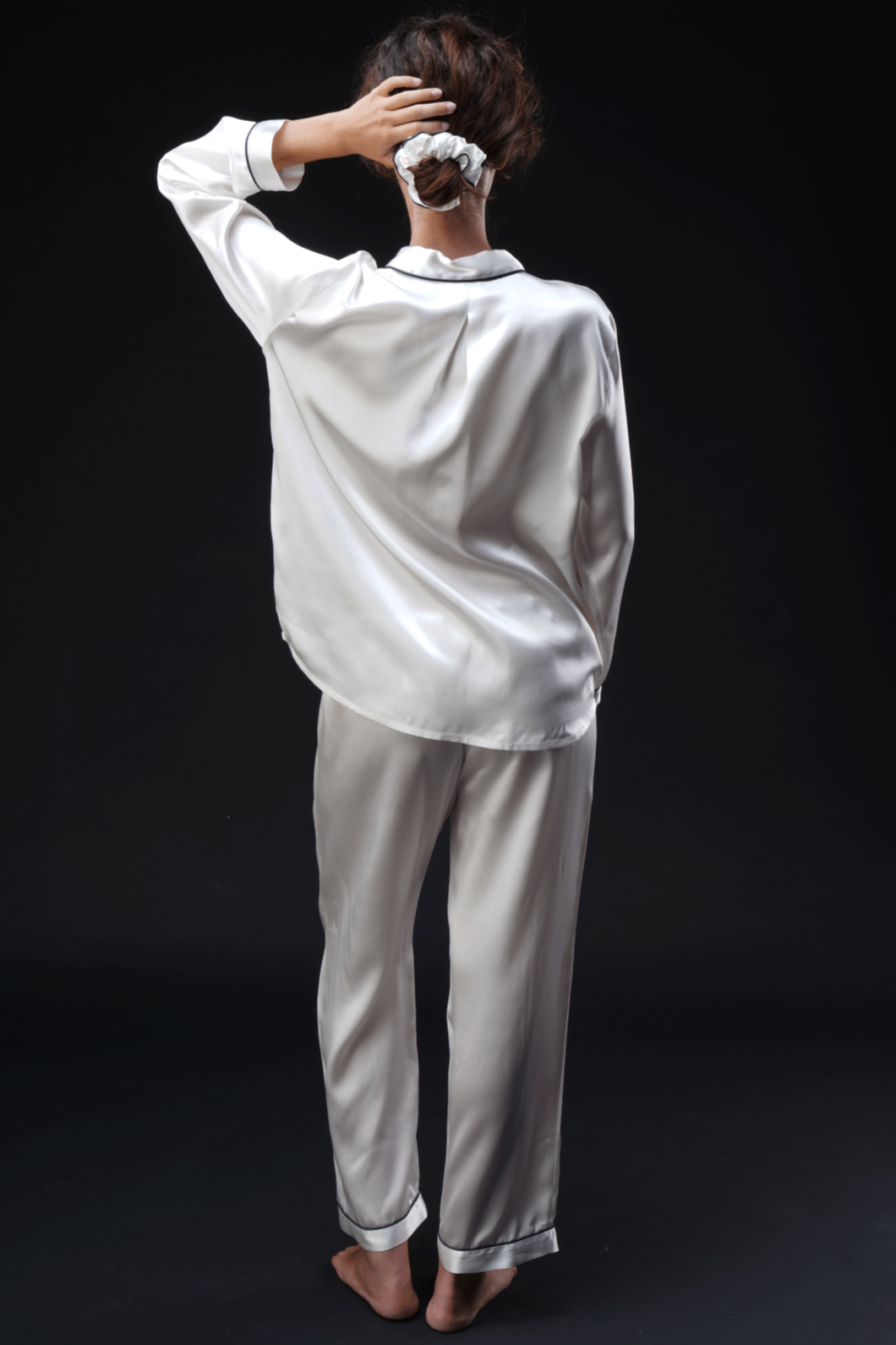 Pigiama Lungo Donna 100% Seta 22 Momme