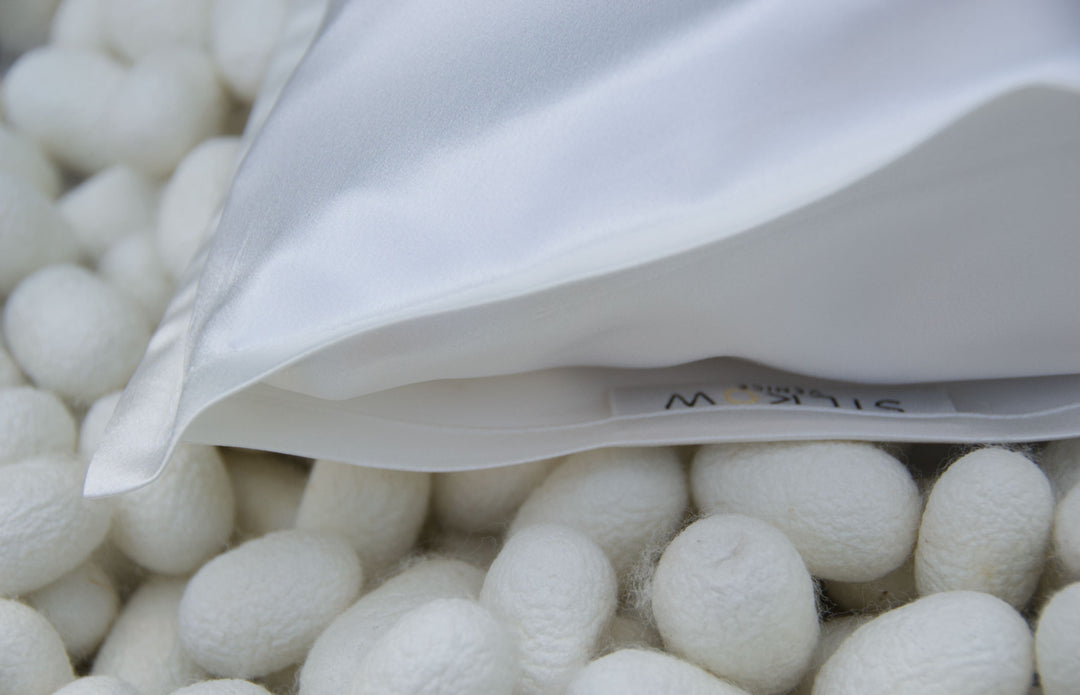 Federa 100% Seta 22 Momme 50x75/80cm Bianca