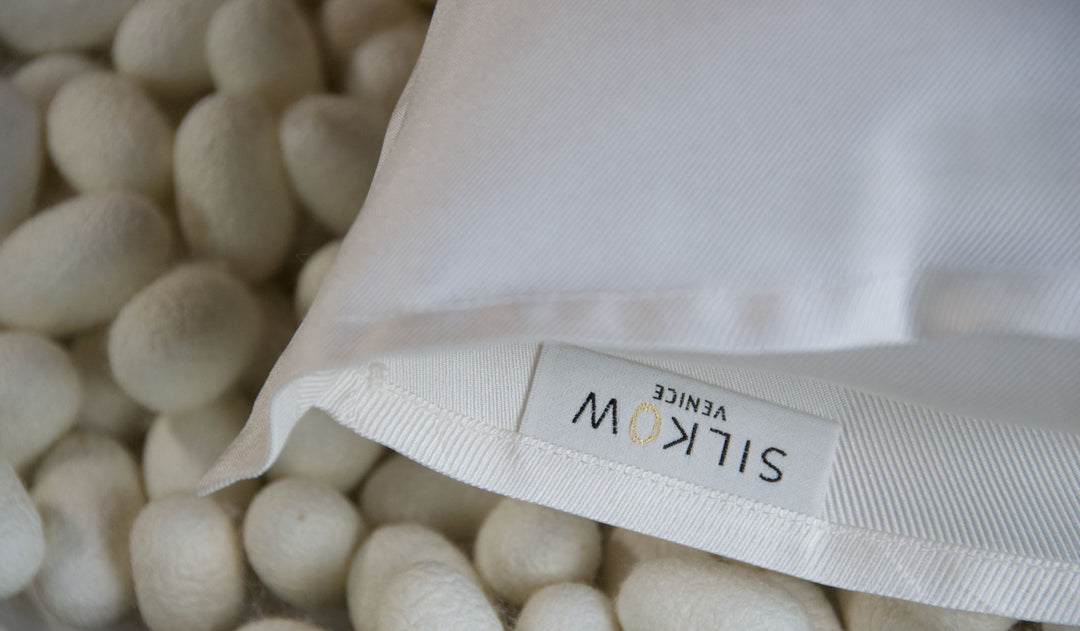 Set 2 Federe 100% Seta Opaca 29 Momme 50x75/80cm Bianche