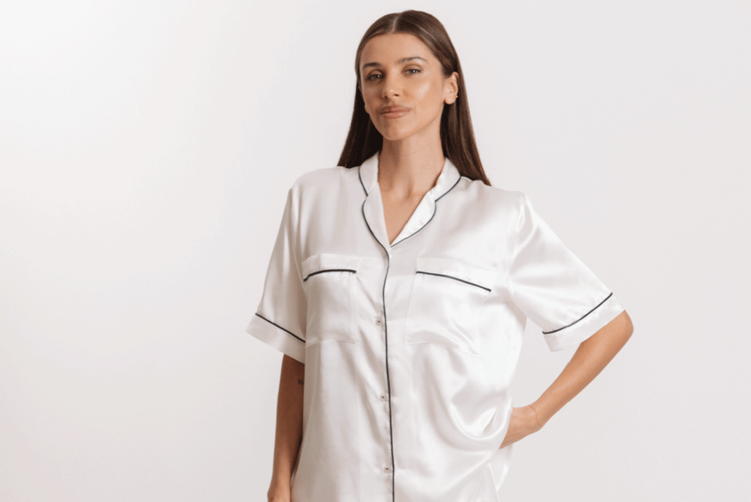 Pigiama Corto Donna 100% Seta 22 Momme