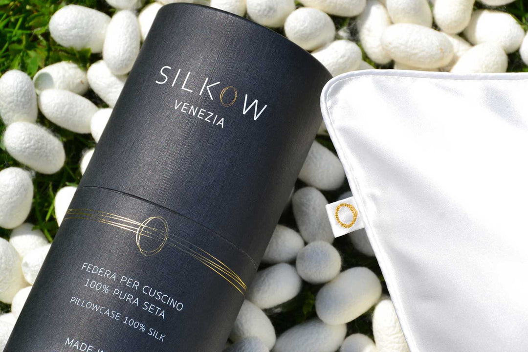 SET 2 FEDERE IN RASO DI SETA - MODELLO BORDINO COLORATO